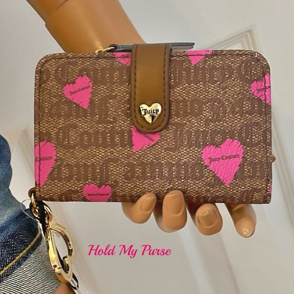 Juicy Couture Follow Your Heart Tab Card Bag Keychain or Backpack Wallet NWT - Picture 8 of 8